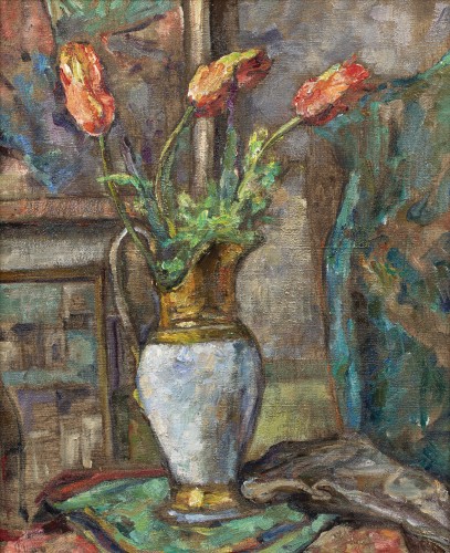 Bouquet de tulipes dans un intérieur